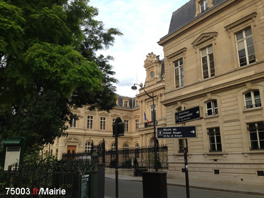 Mairie du 3me Arrondissement / townhall of the 3rd district in Paris